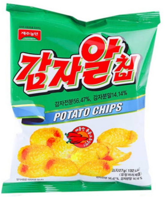 제주농연 감자알칩 매콤한 볶음 고추장맛, 27g, 80개
