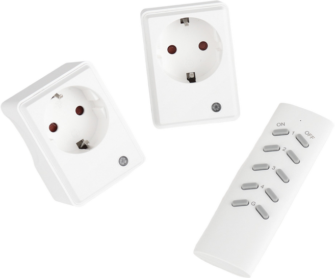 아이정 무선 원격제어 리모트 콘센트 스마트 플러그 멀티탭, 04. RF 콘센트 세트, 1개