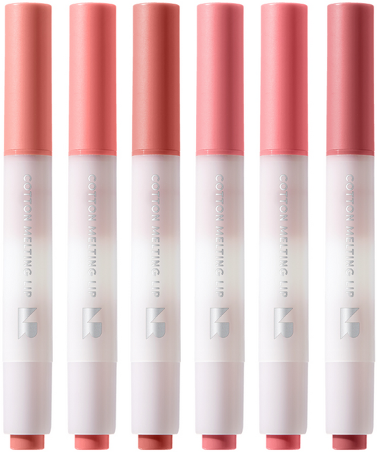 네이처리퍼블릭 [1+1] 코튼 멜팅 립, 2개, 1.4g, 02 뽀용코랄