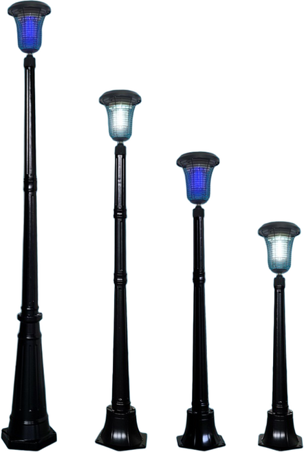 솔까든 태양광 곤충트랩 라이트 듀얼모드 태야열 모기퇴치 가로등, 트랩라이트152cm