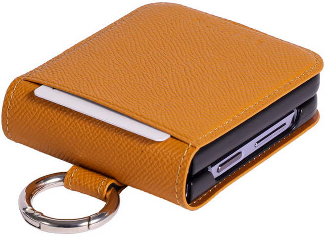 루스톤 천연소가죽 POLKA 카드 지갑 Z플립 케이스