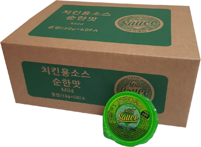 뫼루니식품 일회용 치킨소스 순한맛 30g 디핑소스 치킨양념, 1박스