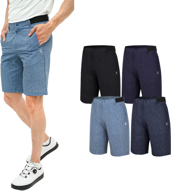 김영주 남성 골프웨어 프리미 나염 반바지 남자 밴딩 바지