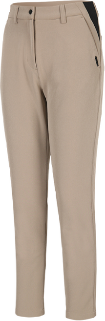 제옥스 여성 라이크라 웜 시그니처 액티브 본딩 기모 팬츠 베이지