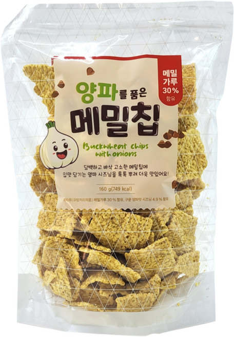 양파를 품은 메밀칩, 160g, 4개