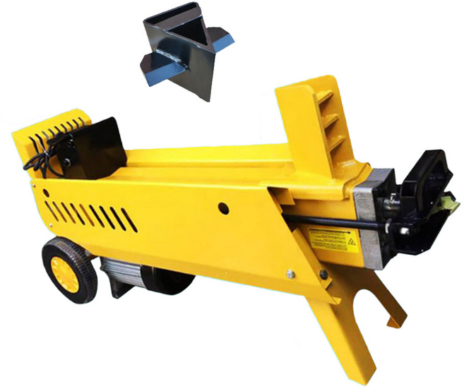 티야 8톤 유압 도끼 통나무 절단기 장작패는 기계 장작 쪼개기 4등분 절단 십자날 포함, 1개