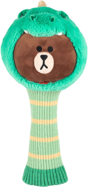 [라인프렌즈] 다이노 브라운 우드유틸 커버 V2, 1개, 단품