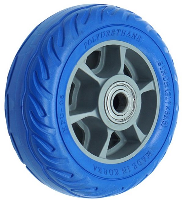20cm(8인치) 우레탄 발포 통바퀴, 8인치 우레탄 발포 바퀴, 1개