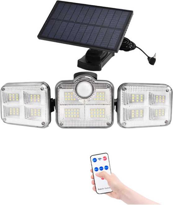 에스앤탑 태양광 센서등 동작감지 led야외등, 1개, 혼합색상