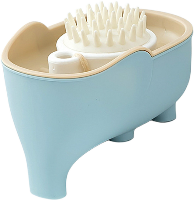 세컴 코끼리 물빠짐 비누 받침대 1+1, 1세트, 블루