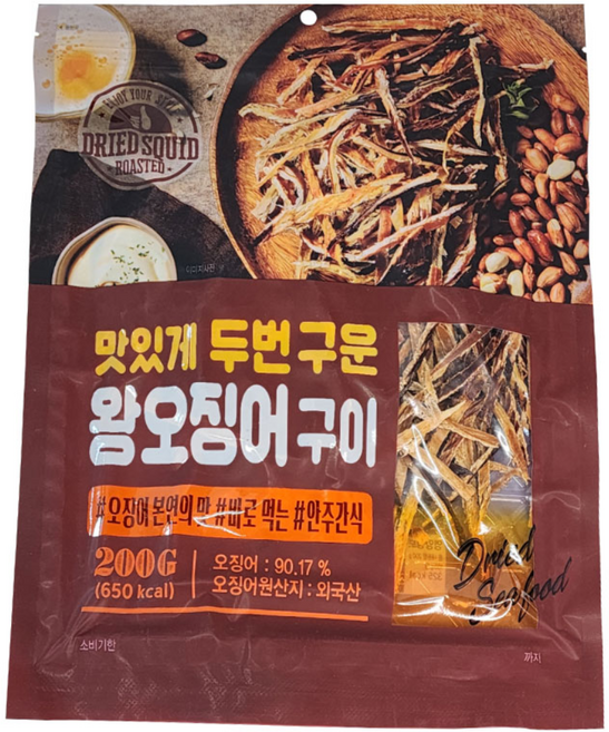 [환씨푸드]정화식품 맛있게 두번구운 왕오징어구이200g, 200g, 1개