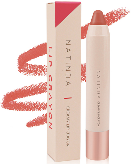 나틴다 크리미 립크레용 3g, 02 스모키 피치, 1개