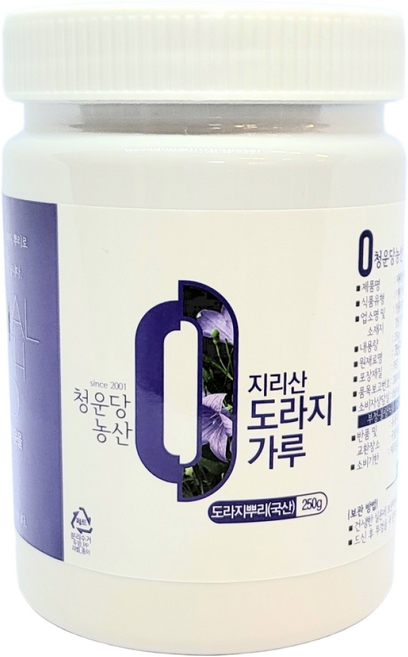 청운당농산 지리산 도라지 가루 국산 약도라지 분말, 1개, 250g