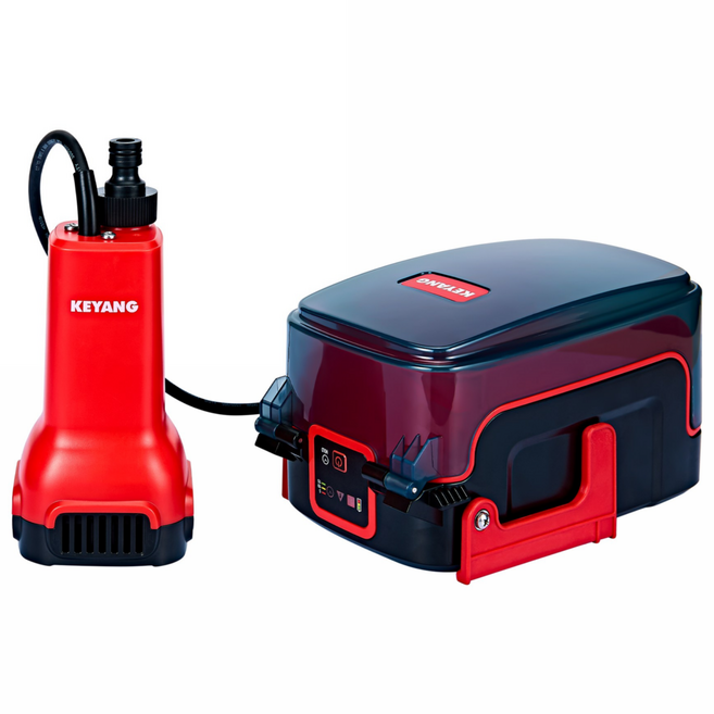 계양 충전수중펌프 KSP20L-175C(5.0) 20V 세트상품(본체외구성품 충전기 배터리1개) 5.0A기준 60분사용, 1개