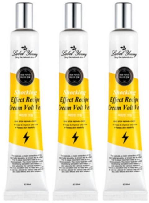 라벨영 쇼킹효과 레시피 크림 볼트버전, 50ml, 3개