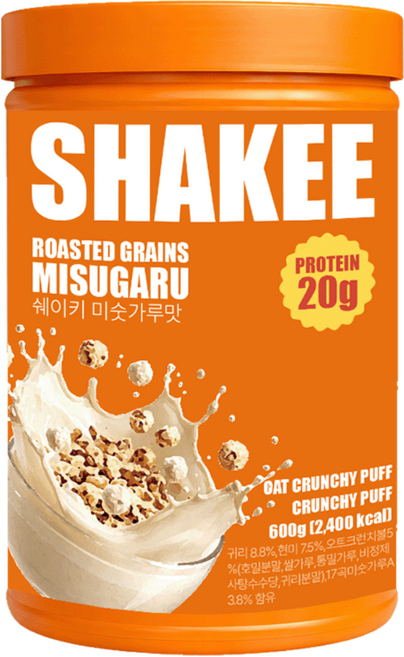 쉐이키 단백질 쉐이크 식사대용 대용량 미숫가루맛, 1개, 600g