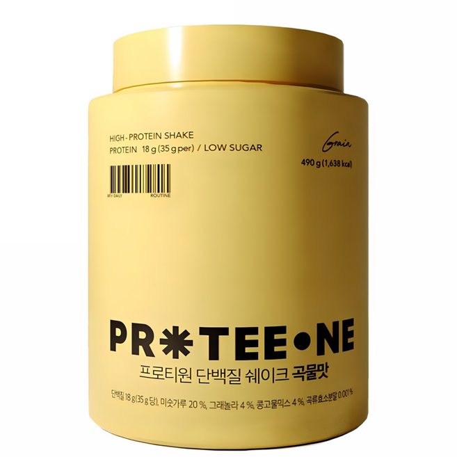 프로티원 단백질 쉐이크 곡물맛, 490g, 1개