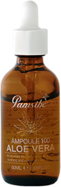 [재입고 특가] 팜스아이비씨 앰플 100 알로에베라 /보습 / 강력한 피부진정 및 수분 공급 /고농축 앰플/ 피부장벽강화 /보습/ 알로에베라잎즙, 1개, 50ml