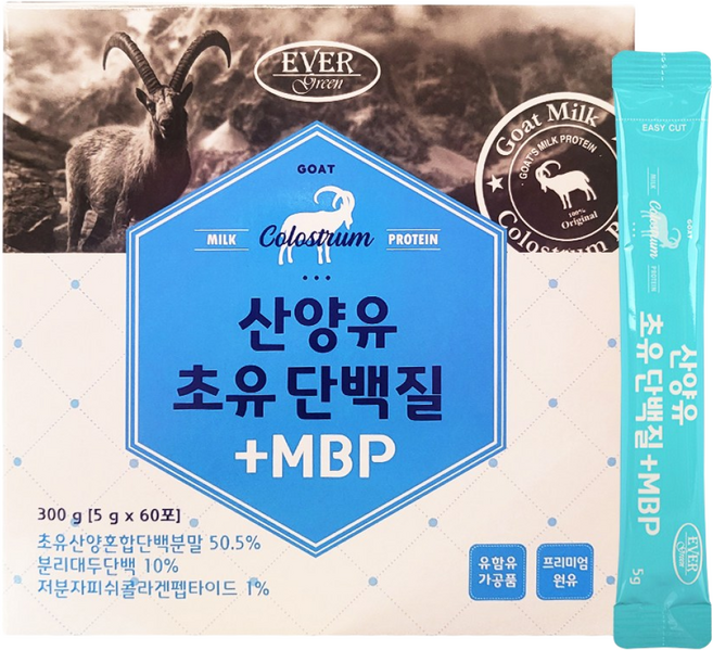 산양유초유단백질+MBP(5gx60포) 2개월분, 300g, 1개