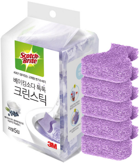 3M 베이킹소다 톡톡 크린스틱 리필 5개입, 5개