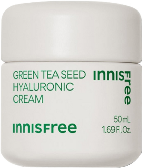 [비건뷰티] 이니스프리 그린티 씨드 히알루론산 고수분 크림, 50ml, 1개