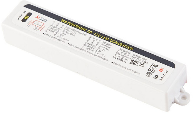 방수 SMPS 12V 24V 30W 60W 100W 150W 200W 300W 400W 500W 600W KC LED 안정기 파워서플라이 JMDISPLAY, 12V 100W, 1개