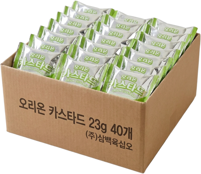 오리온 카스타드 개별포장간식, 40개, 23g
