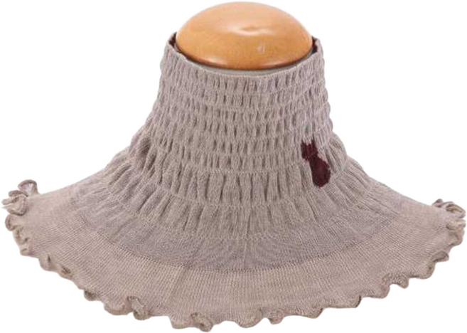 여성 넥워머 목폴라 목토시 방한 보온 부드러운 얇은 따뜻한 휴대용 일본 일제 니뽄정품, 베이지브라운1개, 1개