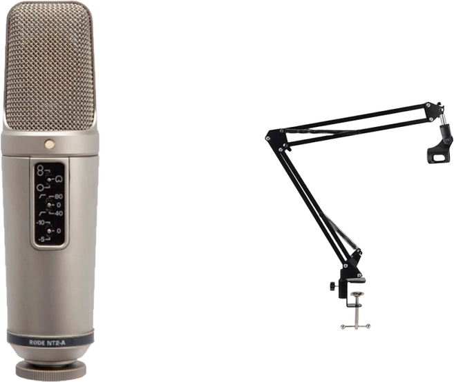 [정품/스탠드증정] RODE NT2-A 로데 NT2A 컨덴서 마이크 홈 스튜디오 레코딩 보컬 마이크