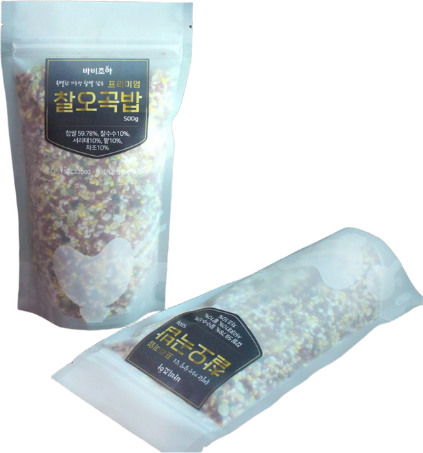 프리미엄 찰오곡밥 500gx2개 잡곡 정월대보름 오곡밥재료 오곡밥쌀, 2개, 500g