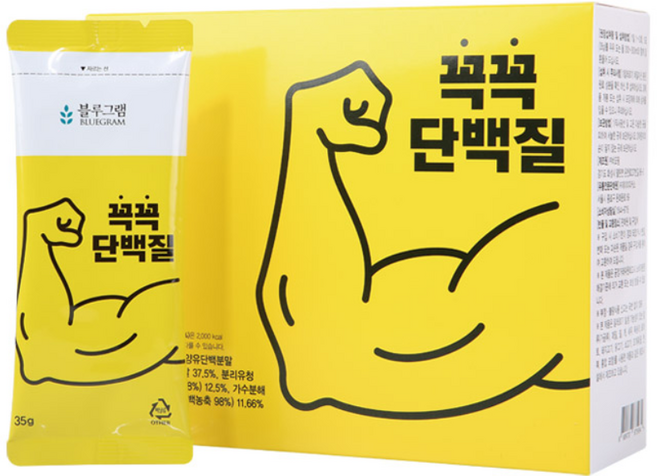 블루그램 꼭꼭단백질 1박스[30포], 1박스, 30포, 1.05kg