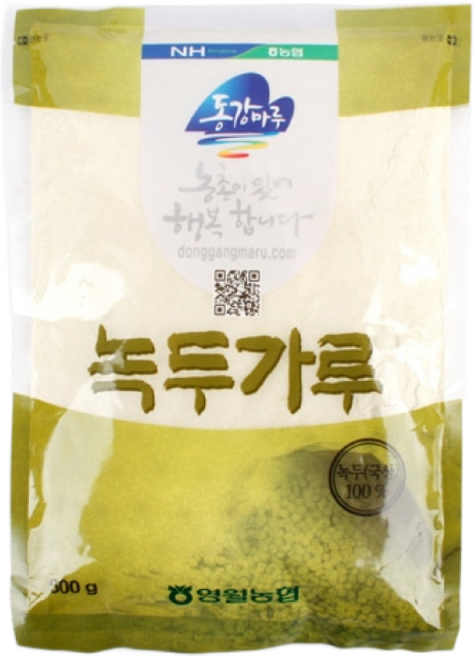 (강원)[국산100%]녹두가루(500g X 2) [1kg], 2개, 500g