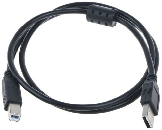 프린터 삼성 캐논 hp 호환 USB케이블 복합기 연결 USB 2.0 AB, 1.8m, 1개