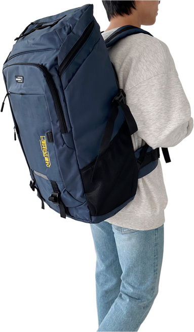 나은라이프 남여공용 고강도 대용량 80리터 백팩 스포츠 백패킹 배낭여행 출장 배낭 가방, 로얄 네이비