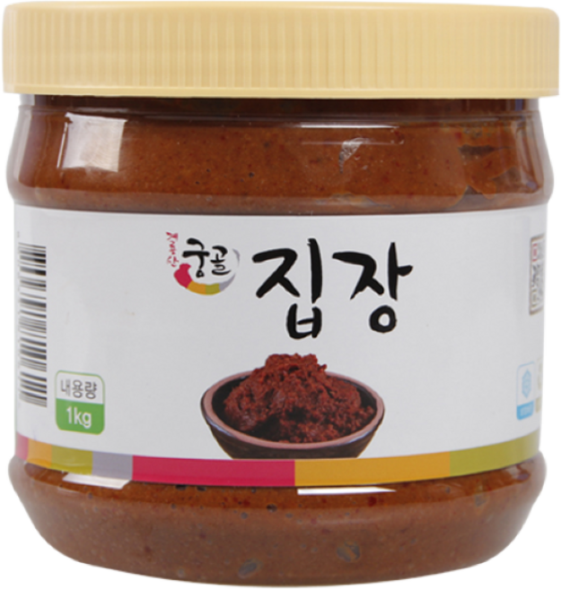 계룡산 궁골 전통 방식으로 만든 맛있는 집장 1Kg 등겨장 100%국산원료 사회적기업제품 보리등겨장, 1개