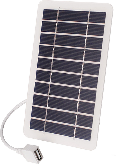 미니 태양광 패널 스마트폰 충전 USB 2W 백패킹 캠핑용 보조배터리, 1개