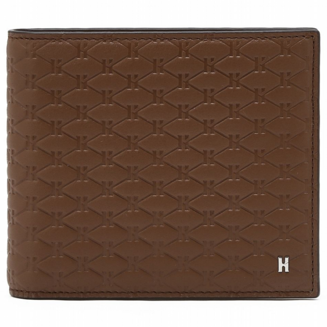 [백화점정품] 헤지스 ACC 블랙 로고배색 소가죽 남성 반지갑 (A/S보장)