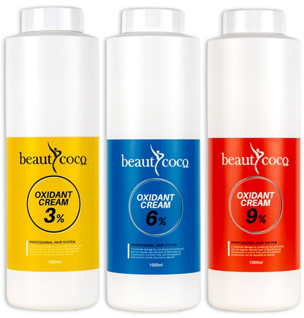 뷰티코코 산화제 3프로 6프로 9프로 옥시던트 크림 1000ml, 3프로 산화제, 1개, 1L