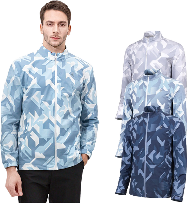 김영주 남성 올 프린트 경량 바람막이 자켓