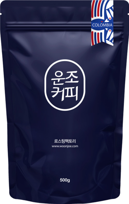 운조커피 콜롬비아 수프리모 산 이시드로 [500g], 500g, 홀빈(분쇄안함), 1개
