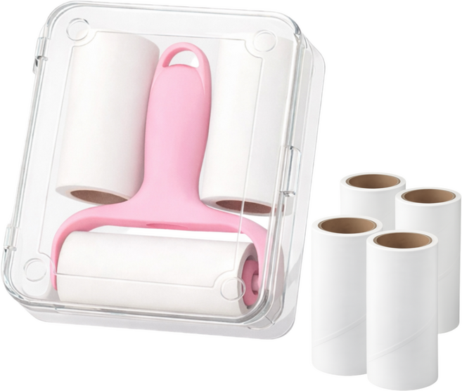 모모스토어 휴대용 미니 돌돌이 본품+리필 6개 세트