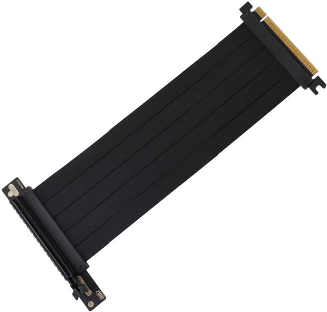 SGMK 라이저 케이블 PCI-express 4.0 16X 90도 블랙, 300mm, 1개