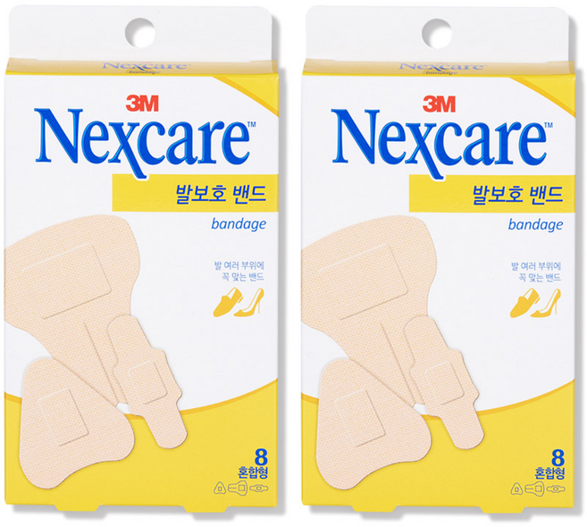 3M 넥스케어 발보호 밴드 혼합형, 8개입, 2세트