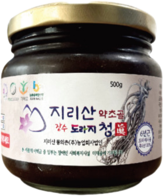 (무료배송)지리산 6년 장수 약도라지 도라지청 도라지진액차, 1개, 500mg