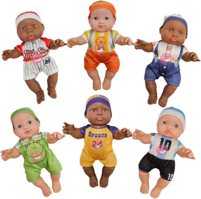 어나더토이 다문화인형 흑인백인 인형 6종세트 재고보유, 1개