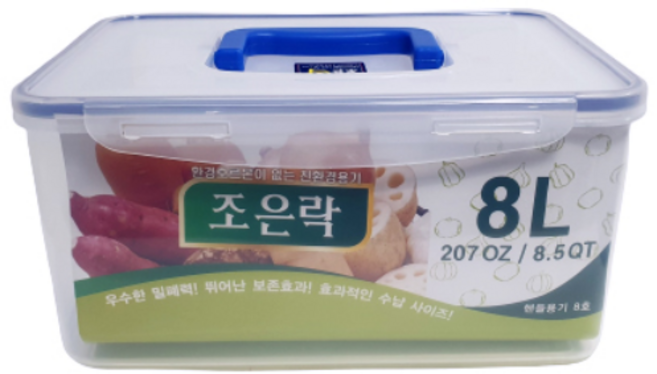 네오플 조은락 투명 밀폐 7L ~ 12L 업소용 반찬통 김치통, 1개