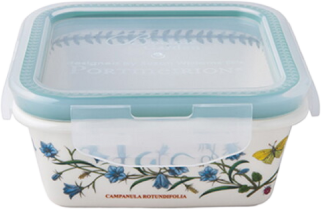 [포트메리온] 정사각밀폐용기(대) 1EA 스위트피(BG), 1.4L, 1개