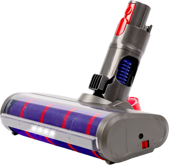 [호환] 다이슨 청소기 헤드 교체 LED 싱글 소프트롤러 V7 V8 V10 V11 V15, 단품, 1개