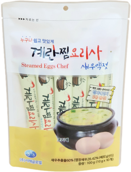 계란찜요리사 새우액젓 10p, 100g, 1개