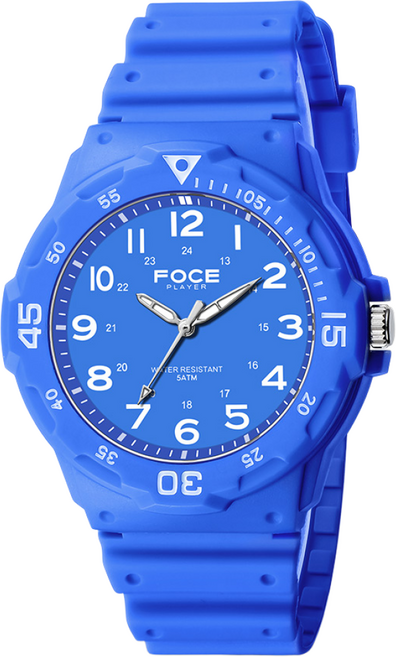 포체플레이어 남녀 아동/성인 우레탄 손목시계 FP1127B-BL
